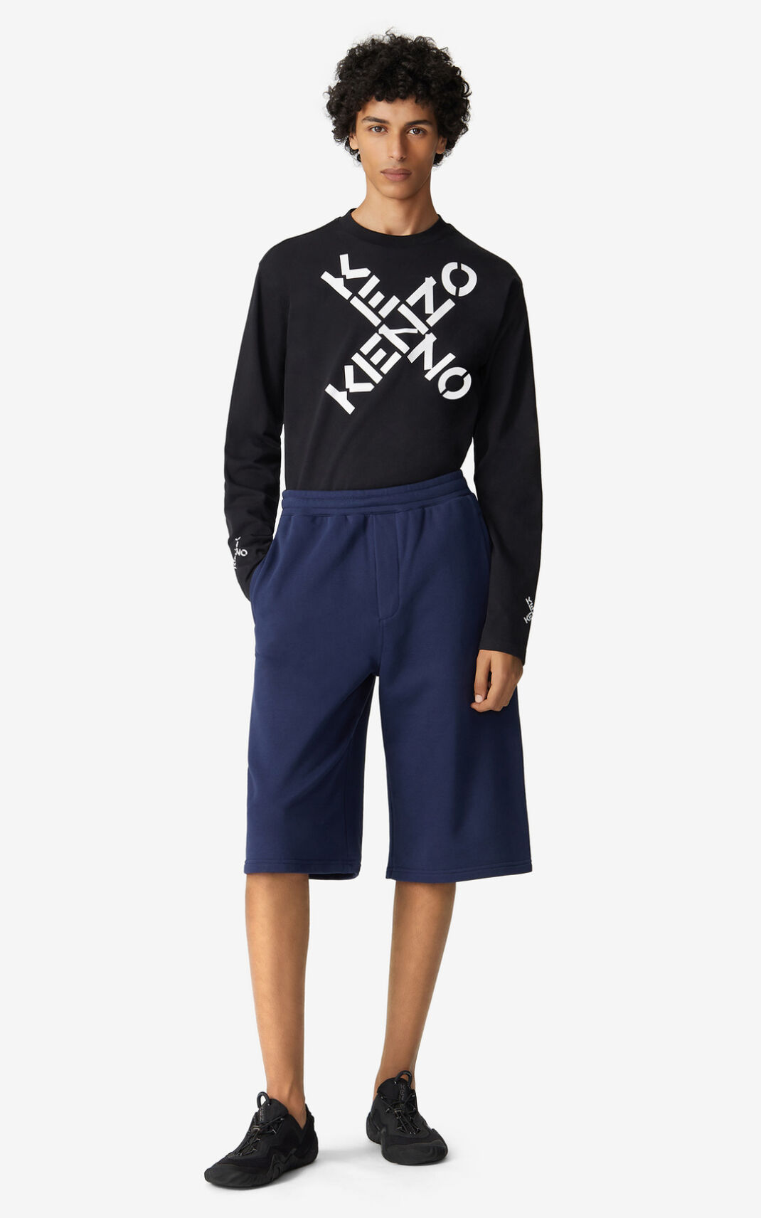 Kenzo Oversized Sport Little X Shorts Heren Blauw | 87561WJEO